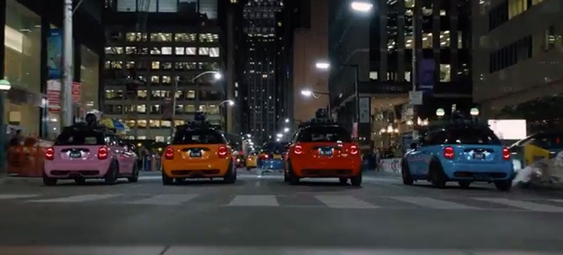 Illustration for article titled Mini Coopers Will Be Playing The Role Of Pac-Man Ghosts In Pixels